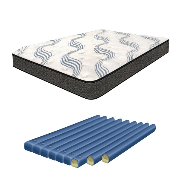 White Noise PlushTop 9" Waveless Shallow fill Softside Waterbed